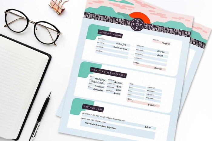 Kakeibo printable step one
